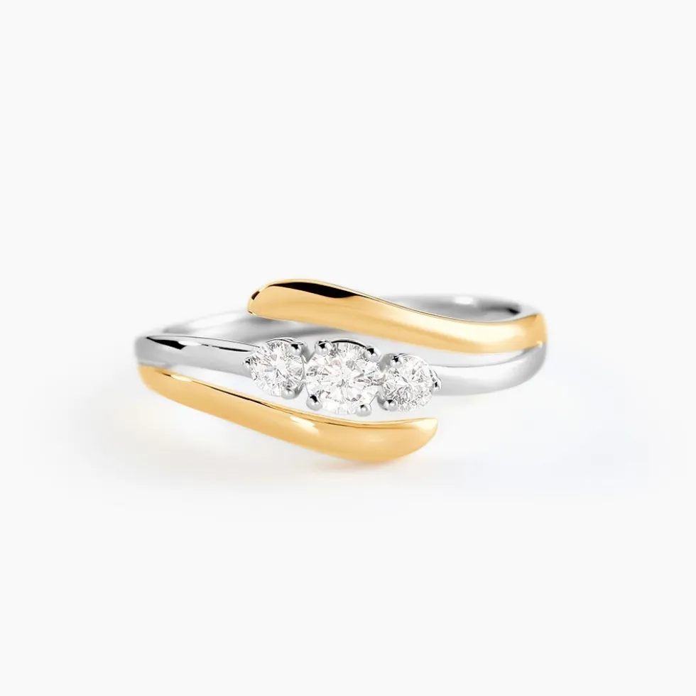 Bague Mayline Or Bicolore Diamant