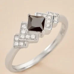 Bague Maymana Argent Blanc Oxyde De Zirconium
