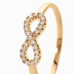 Bague Merane Plaqué Or Jaune Oxyde De Zirconium