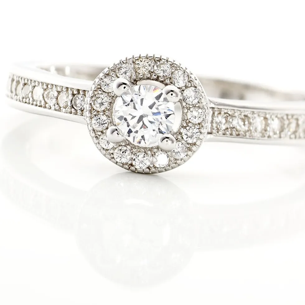 Bague Mélissande Argent Blanc Oxyde De Zirconium