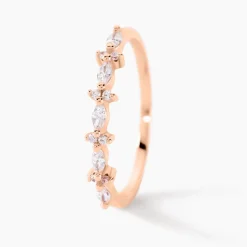 Bague Naura Argent Rose Oxyde De Zirconium