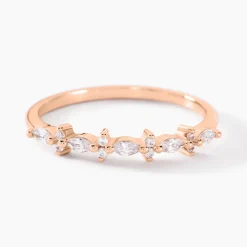 Bague Naura Argent Rose Oxyde De Zirconium