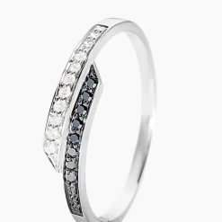 Bague Nazima Or Blanc Diamant