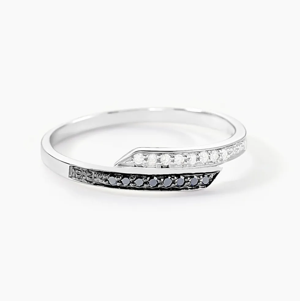 Bague Nazima Or Blanc Diamant
