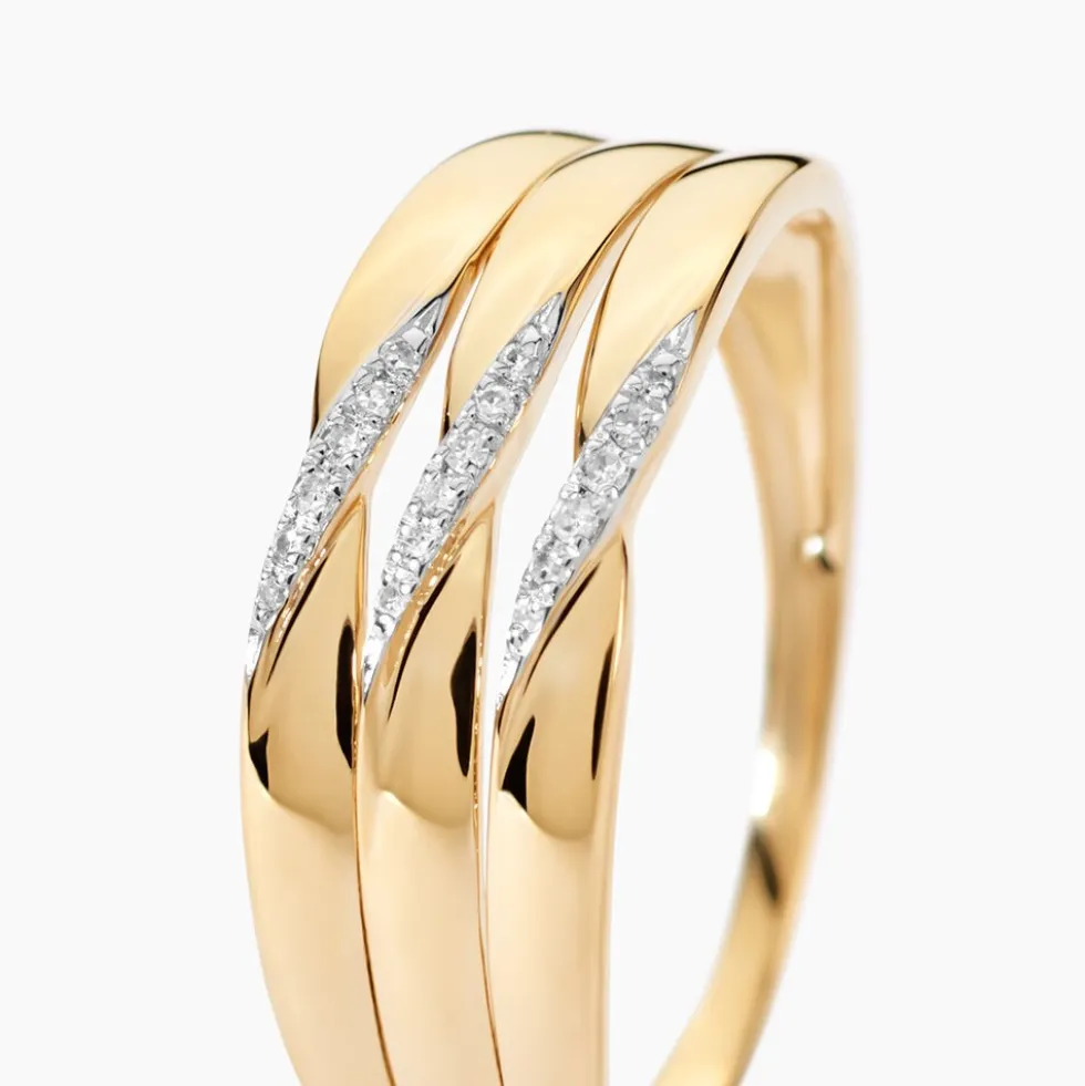 Bague Nesibe Or Jaune Diamant