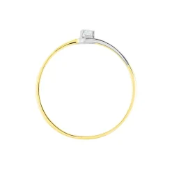 Bague Nesryne Or Bicolore Topaze