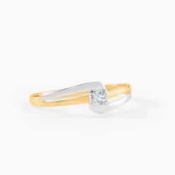 Bague Nesryne Or Bicolore Topaze