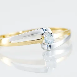 Bague Nesryne Or Bicolore Topaze
