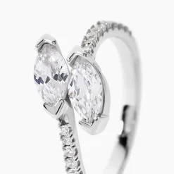 Bague Nevarte Argent Blanc Oxyde De Zirconium