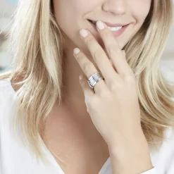 Bague Nyla Argent Blanc