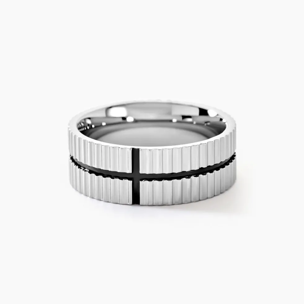 Bague Odin Acier Bicolore