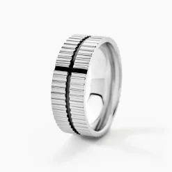 Bague Odin Acier Bicolore