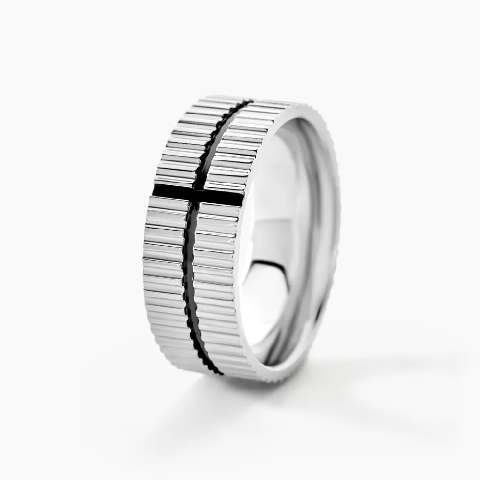 Bague Odin Acier Bicolore