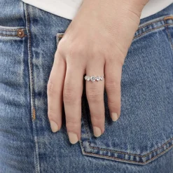 Bague Or Blanc Riyad Oxydes De Zirconium
