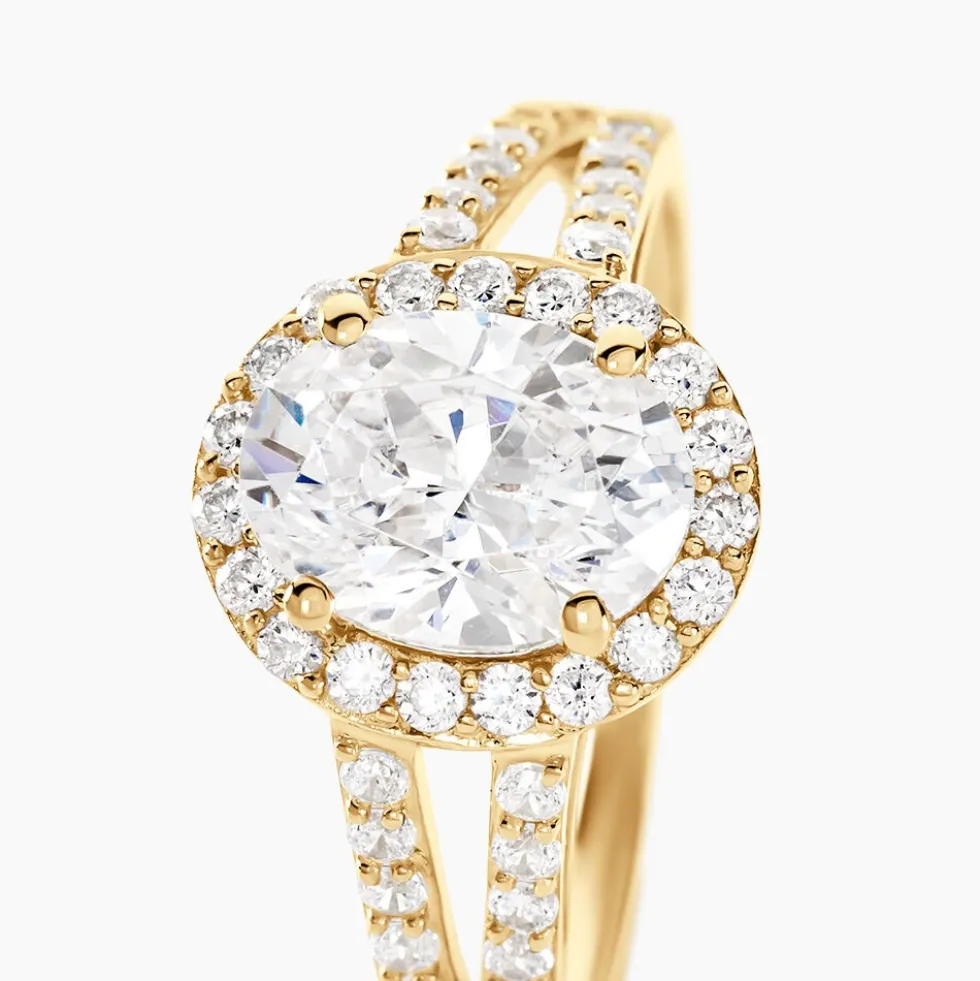 Bague Or Jaune Arjun Oxydes De Zirconium