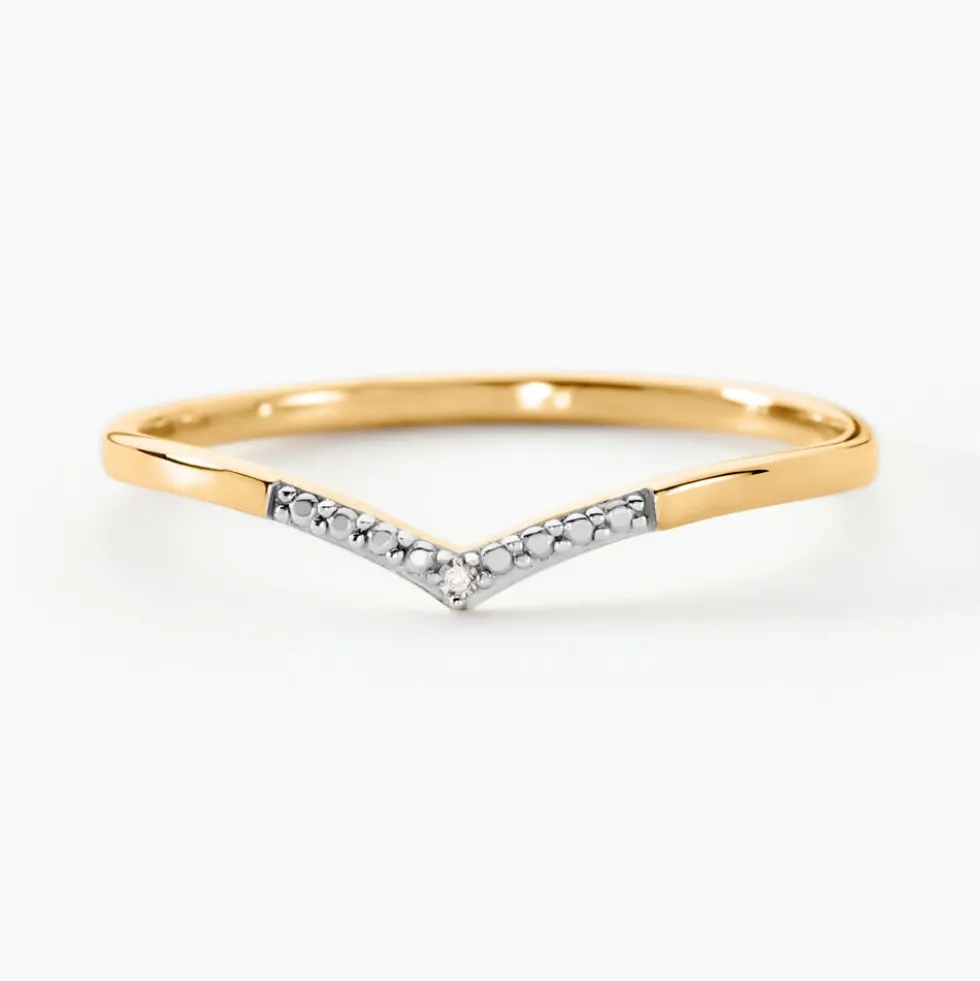 Bague Or Jaune Kaitlynn Diamant