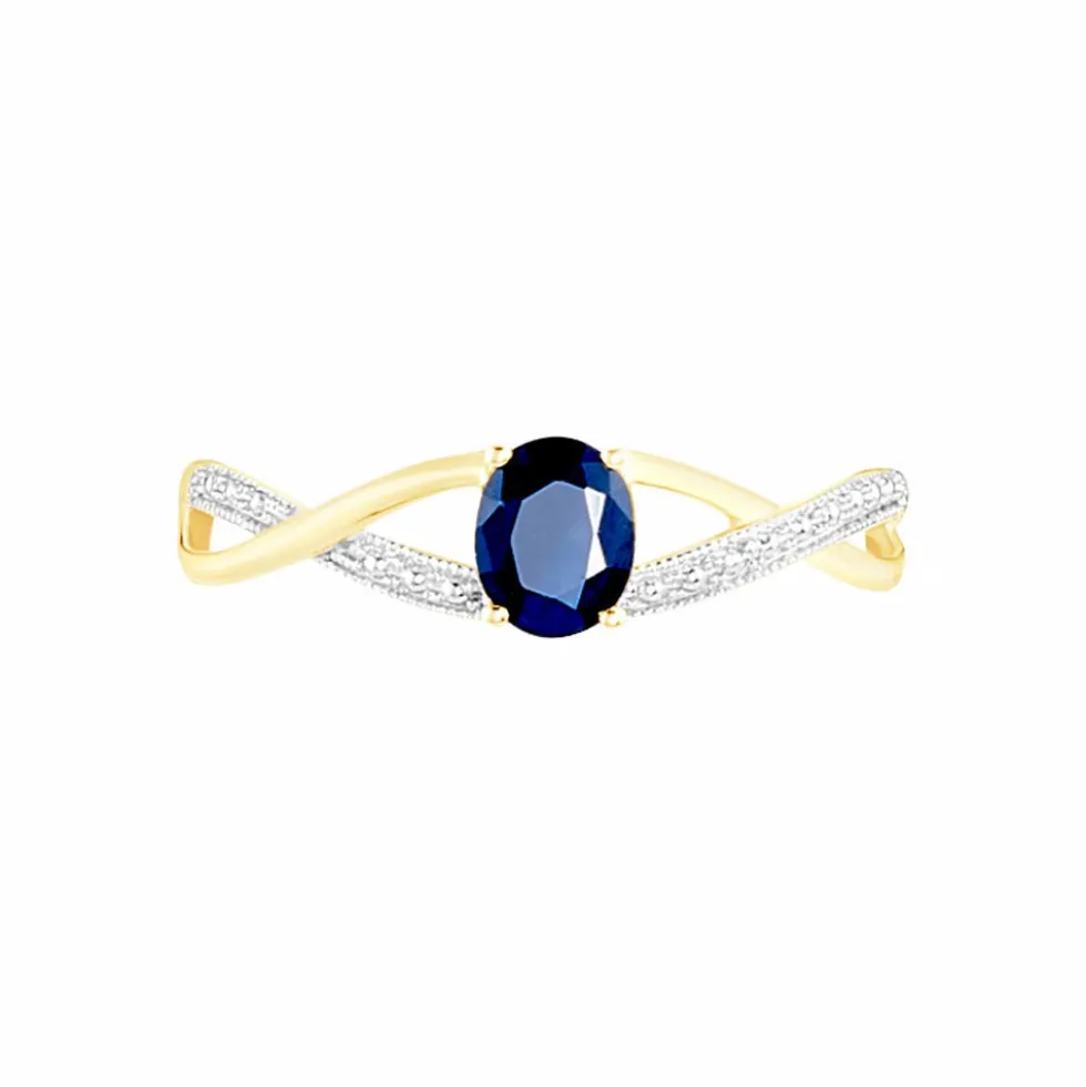 Bague Or Jaune Katalinta Saphir