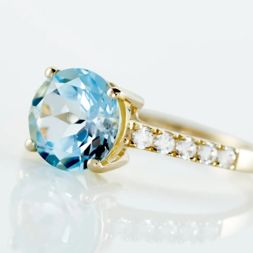 Bague Or Jaune Terese Topaze