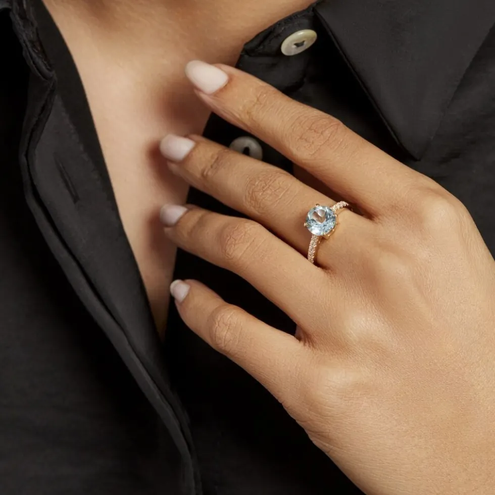 Bague Or Jaune Terese Topaze