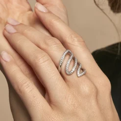 Bague Orsina Argent Argenté Oxyde De Zirconium