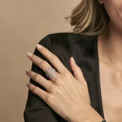 Bague Orsina Argent Argenté Oxyde De Zirconium