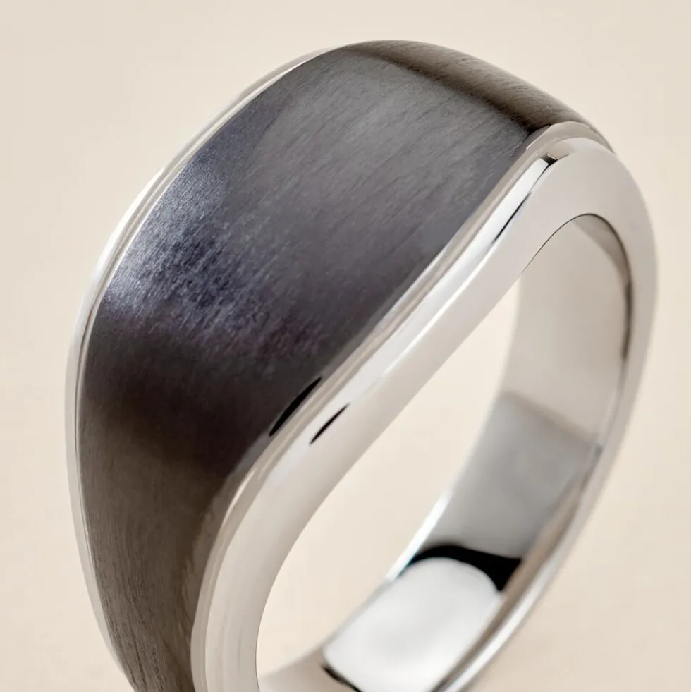 Bague Otis Acier Argenté