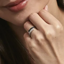 Bague Ouarida Argent Blanc Oxyde De Zirconium