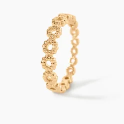 Bague Palmeta Plaqué Or Jaune