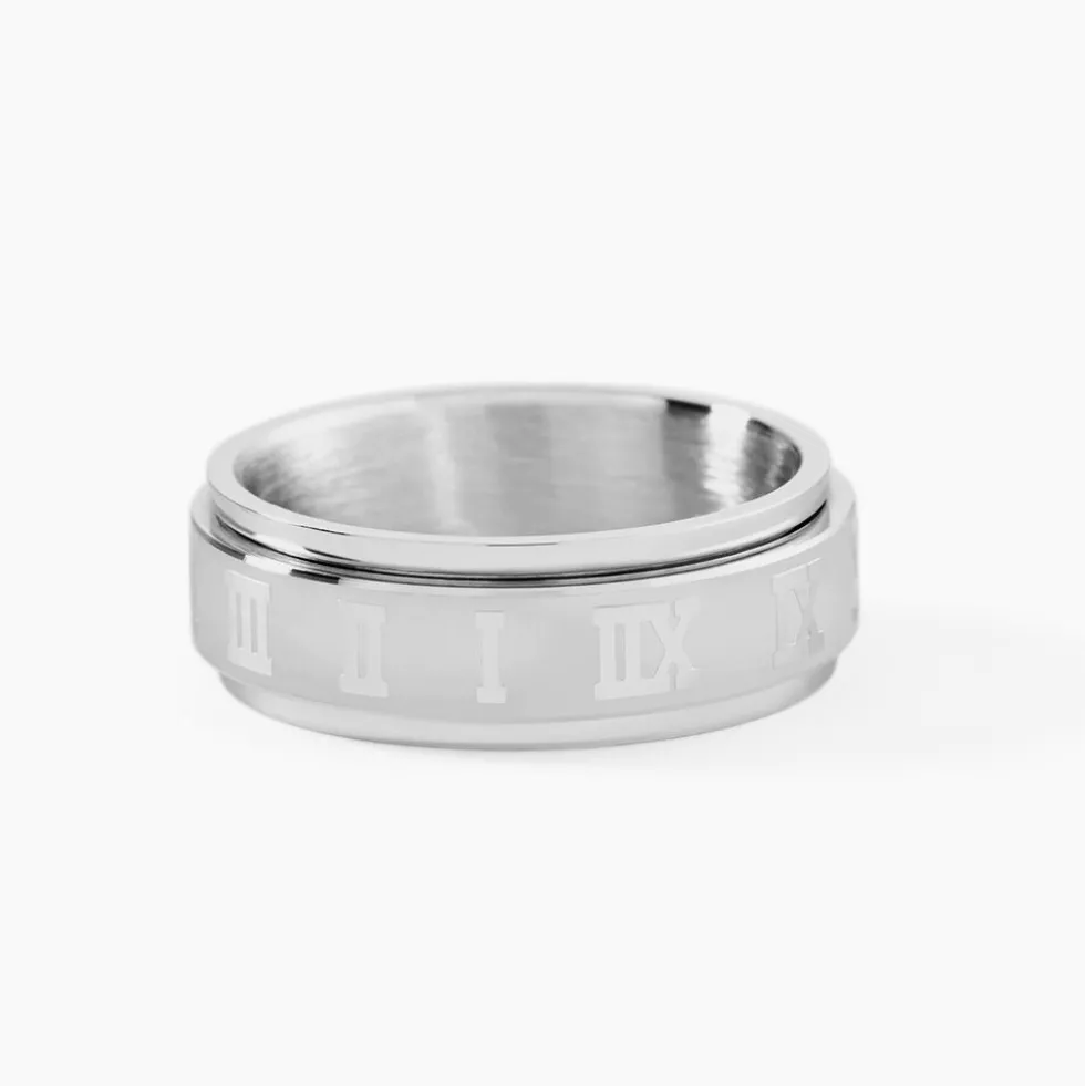 Bague Phebus Him Acier Argenté