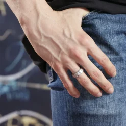 Bague Phebus Him Acier Argenté