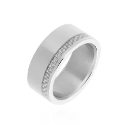 Bague Phebus Him Acier Blanc