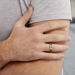 Bague Phebus Him Classique Acier Jaune