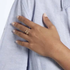 Bague Plaqué Or Cyriack Oxydes De Zirconium