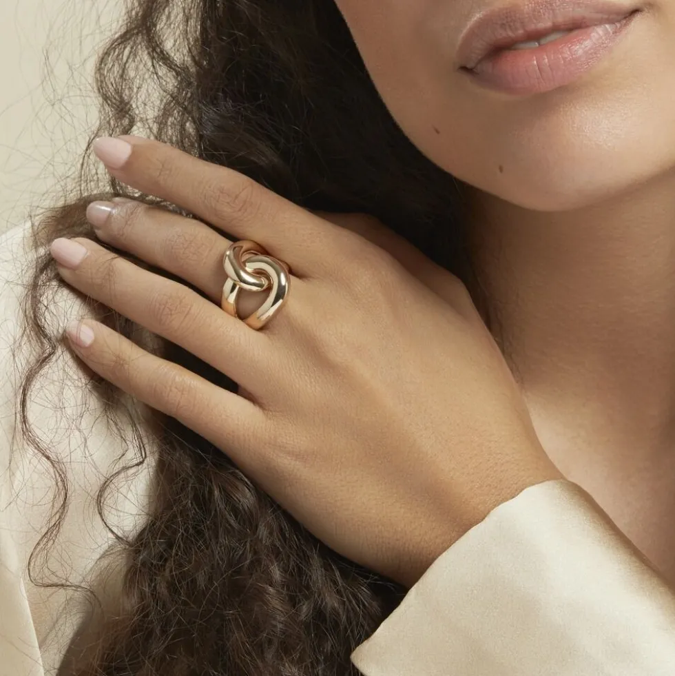 Bague Plaqué Or Jaune Chaili