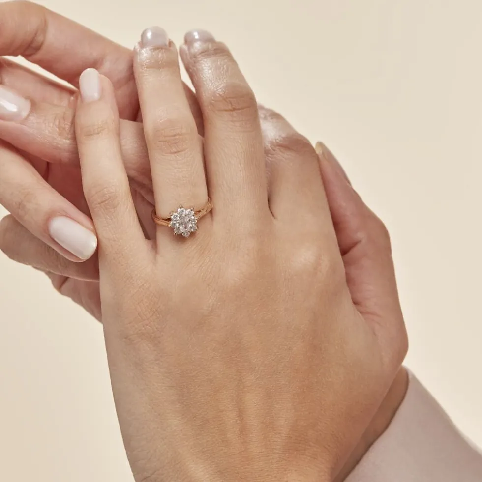 Bague Plaqué Or Mahats Oxyde De Zirconium