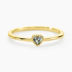 Bague Poem Argent Jaune Topaze