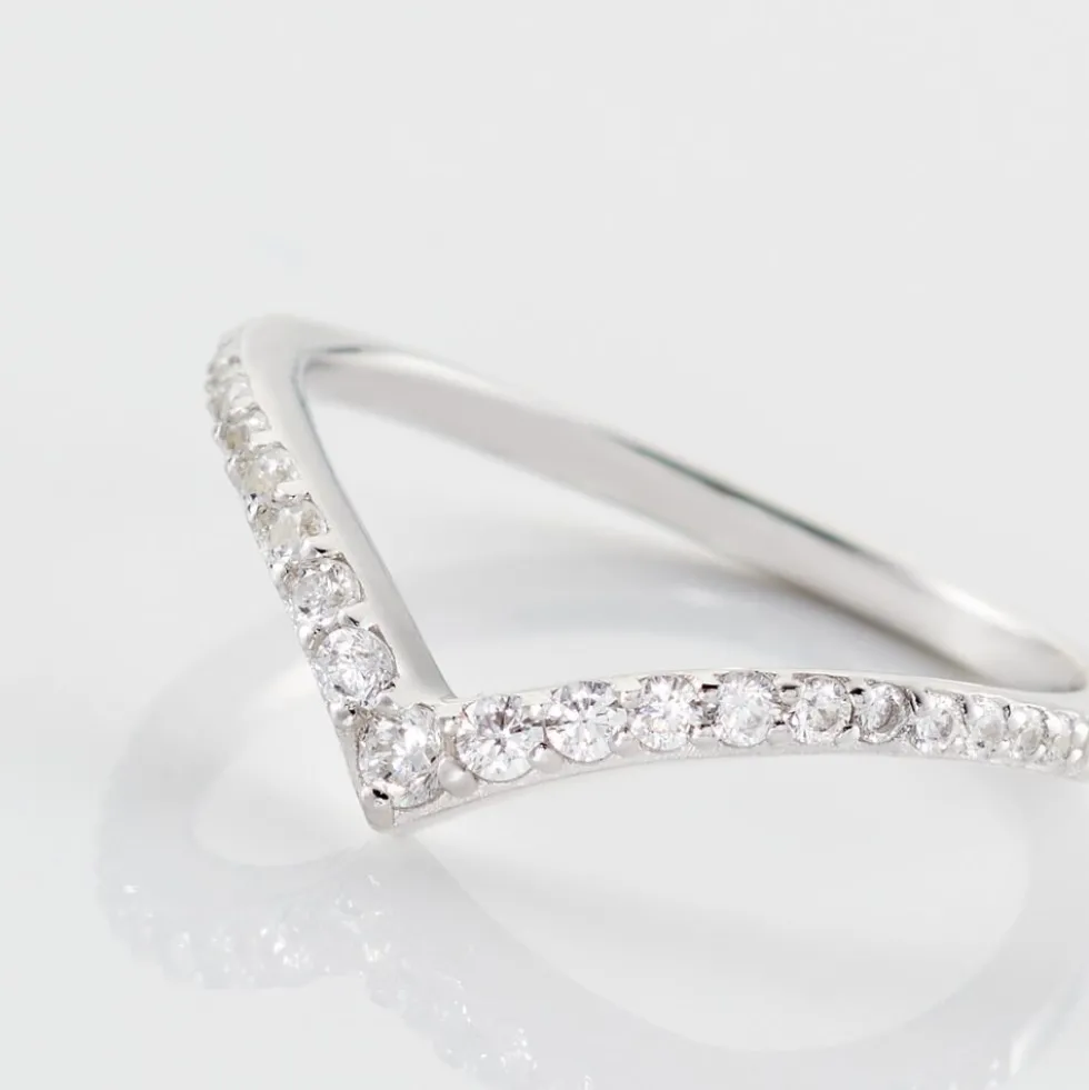 Bague Pricila Argent Blanc Oxyde De Zirconium