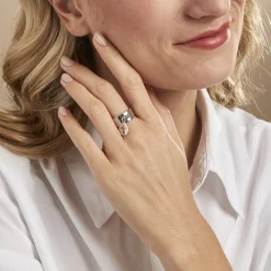 Bague Psara Argent Blanc