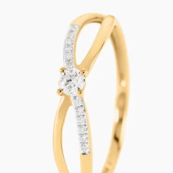 Bague Qiana Or Jaune Diamant