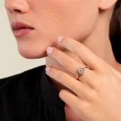 Bague Raïne Argent Blanc