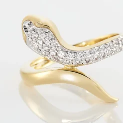 Bague Reyyanae Plaqué Or Jaune Oxyde De Zirconium