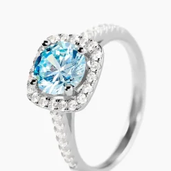 Bague Rio Argent Blanc Oxyde De Zirconium
