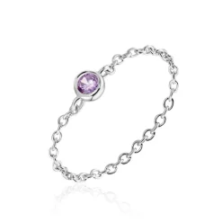 Bague Rio Argent Blanc Oxyde De Zirconium