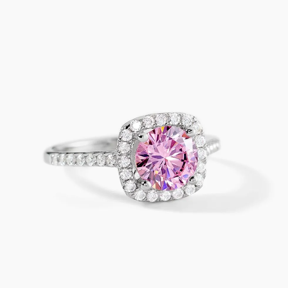 Bague Rio Argent Rose Oxyde De Zirconium