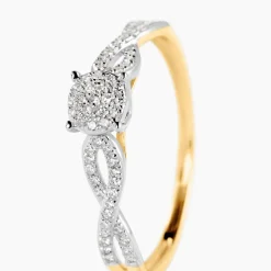 Bague Roseline Or Jaune Diamant
