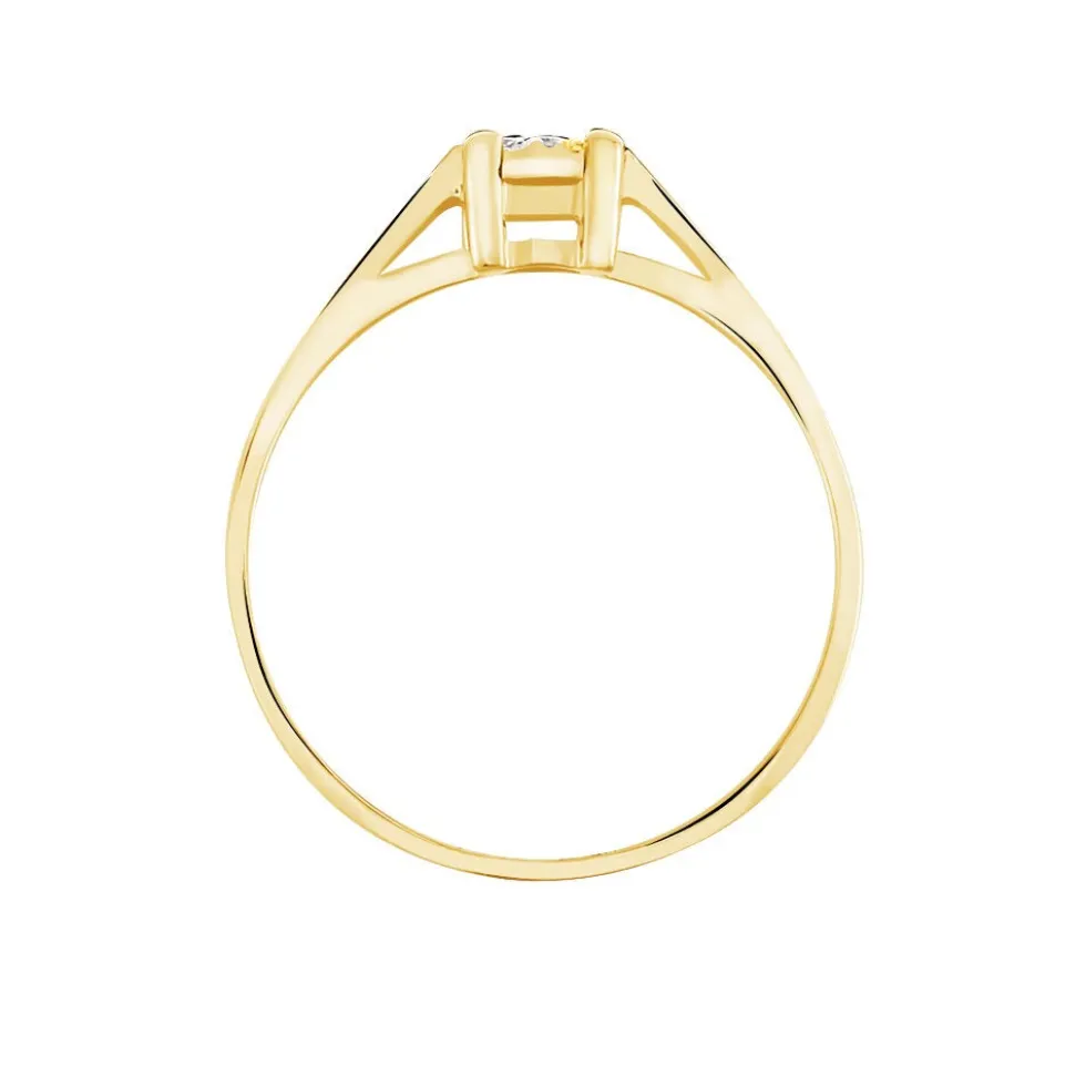 Bague Sandrine Or Jaune Diamant