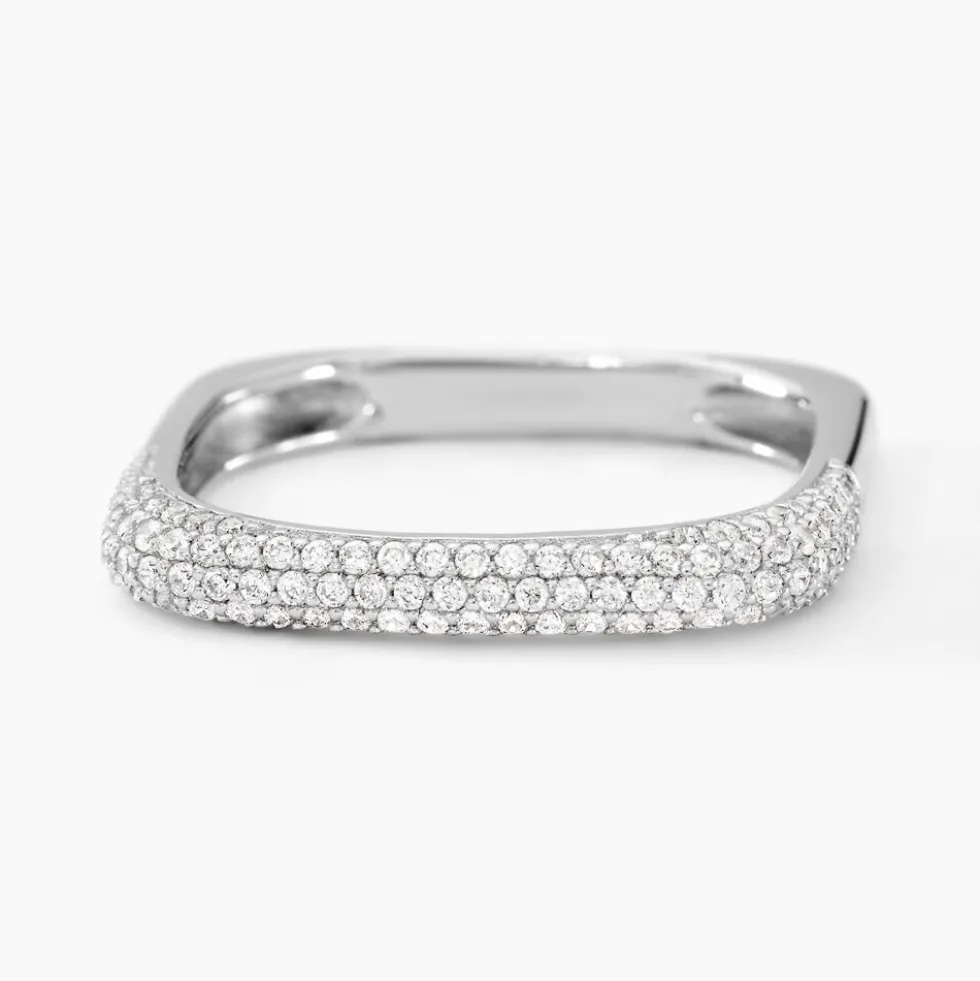 Bague Sattya Argent Blanc Oxyde De Zirconium