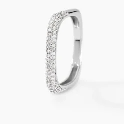 Bague Sattya Argent Blanc Oxyde De Zirconium