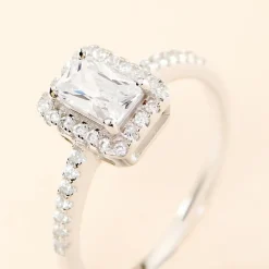 Bague Shanta Argent Blanc Oxyde De Zirconium