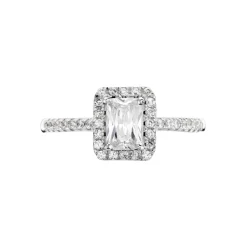 Bague Shanta Argent Blanc Oxyde De Zirconium